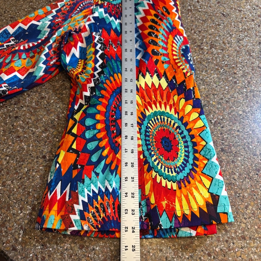 Chicos Womens Button Front Jacket‎ Maximalist Psychedelic Retro Festival Size M - Picture 8 of 8